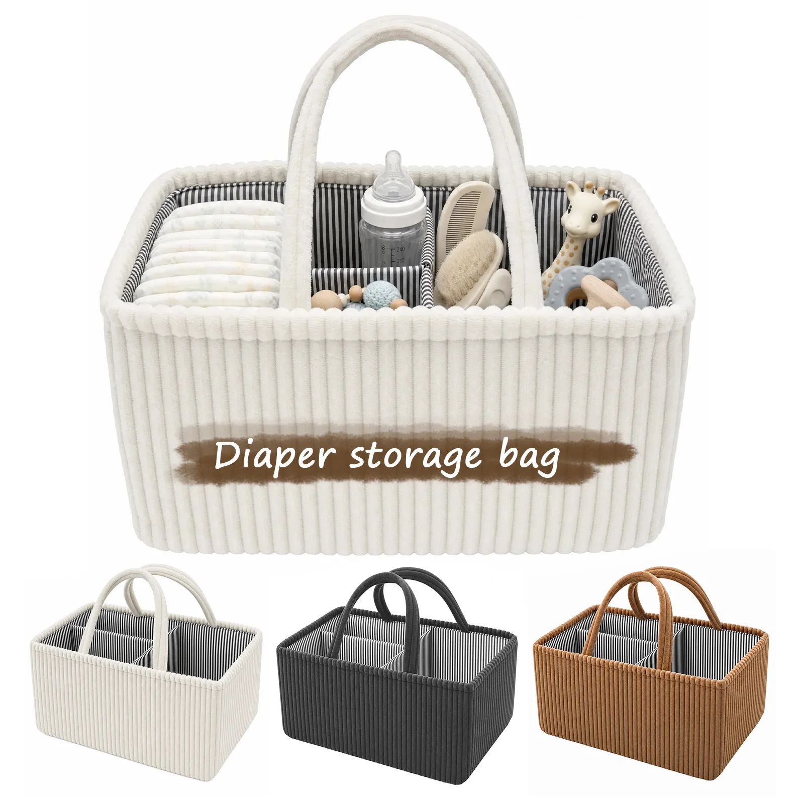 Backpack Diaper Bag - منظم حفاضات الأطفال القابل للطي، حقيبة