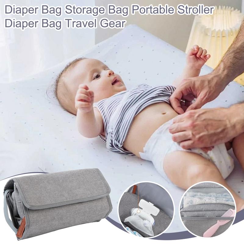 Backpack Diaper Bag - حقيبة حفاضات صغيرة قابلة للطي المحمولة