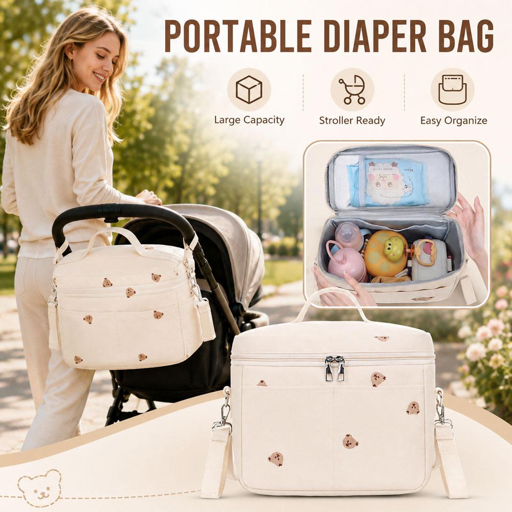 حقيبة تبريد زجاجات على شكل دب  - مراجعة Backpack Diaper Bag وسعره