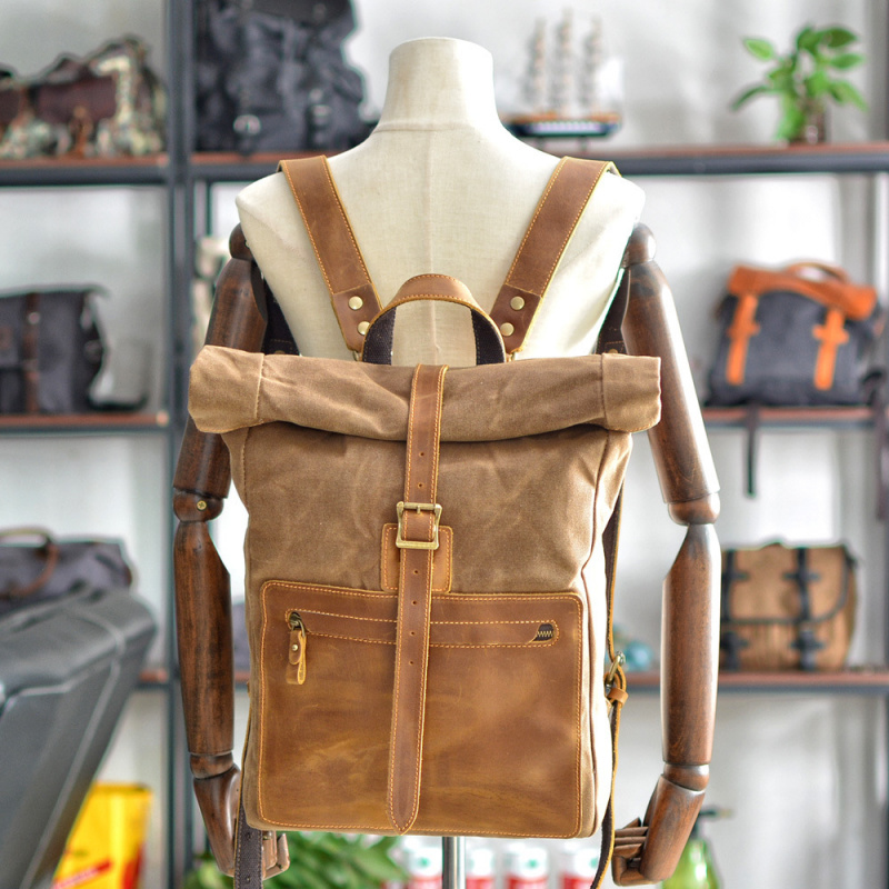 حقيبة ظهر جديدة بسيطة وعصرية م - مراجعة Canvas Backpack Casual وسعره