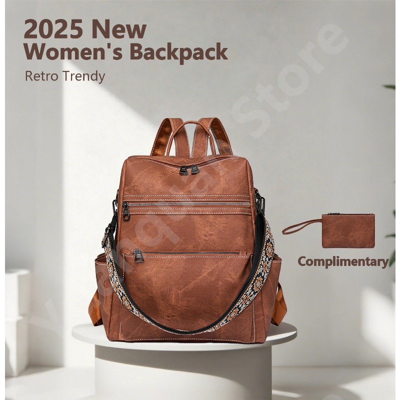 2026 المرأة الجديدة بولي Leath - مراجعة Travel Backpack Anti Theft وسعره