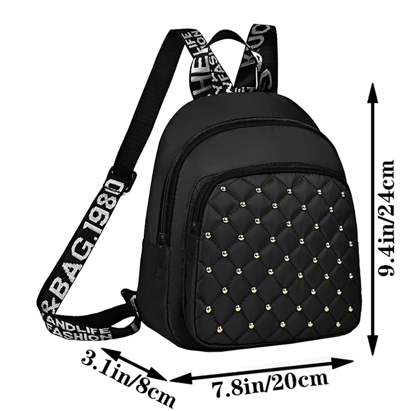 حقيبة ظهر أنيقة مرصعة متعددة ا - مراجعة Canvas Backpack Casual وسعره