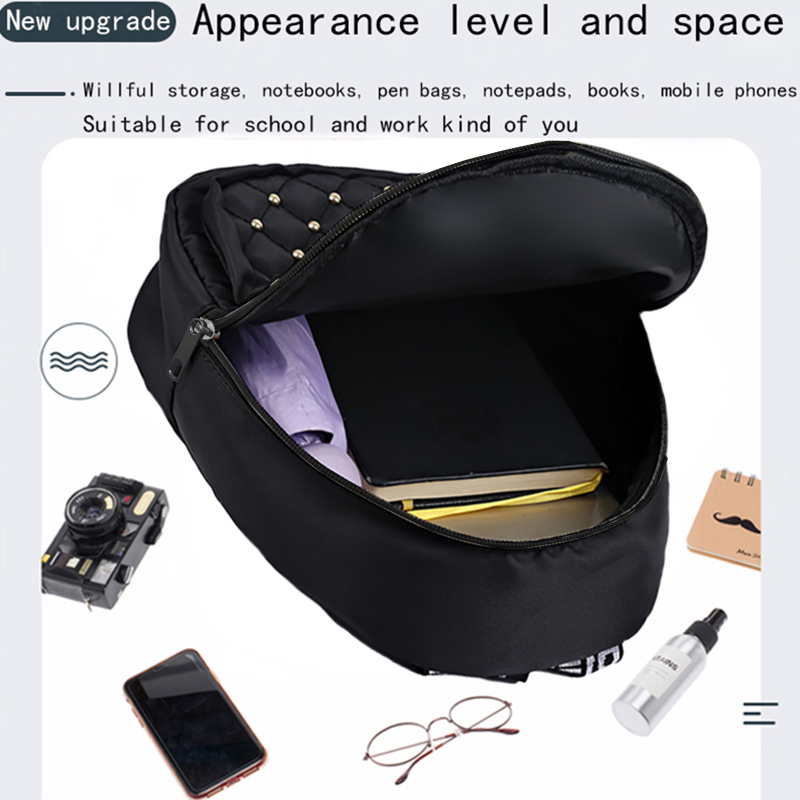 حقيبة ظهر أنيقة مرصعة متعددة ا - مراجعة Canvas Backpack Casual وسعره